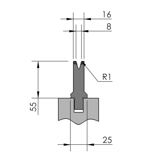 Matrice type Wila Arrow OZU051 Lg 515