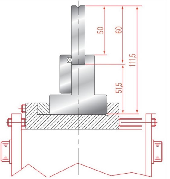 Support matrice à inserts type AMADA ARROW N°3173 Lg 415