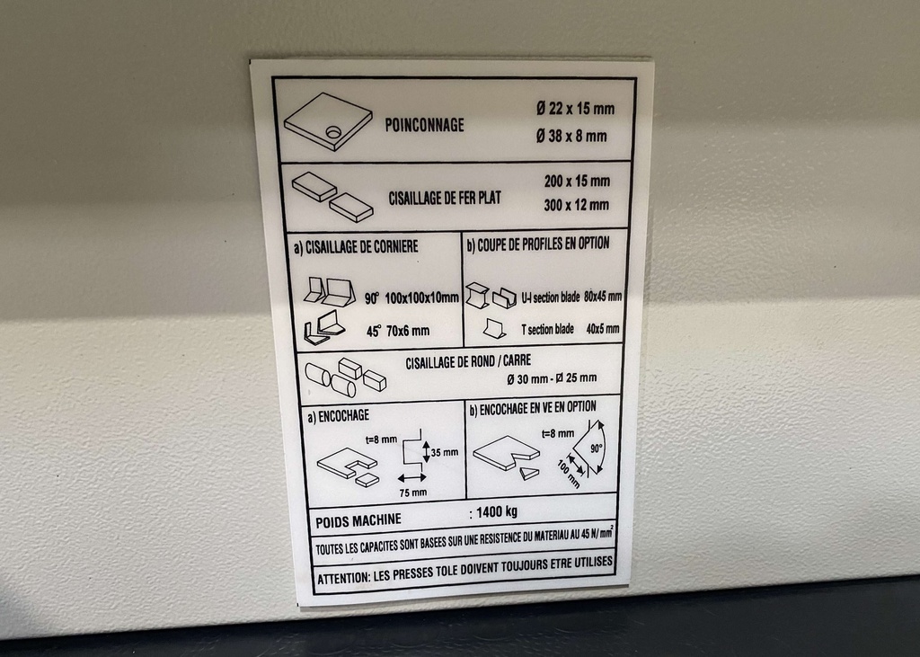Poinçonneuse universelle ARROW PU45