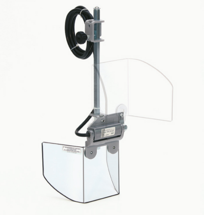 Protecteur de sécurité avec support d'ancrage frontal, pour perceuses et machines similaires - avec écran à ouverture verticale Bouclier L 200 H 180 mm.  - avec micro-interrupteur de sécurité