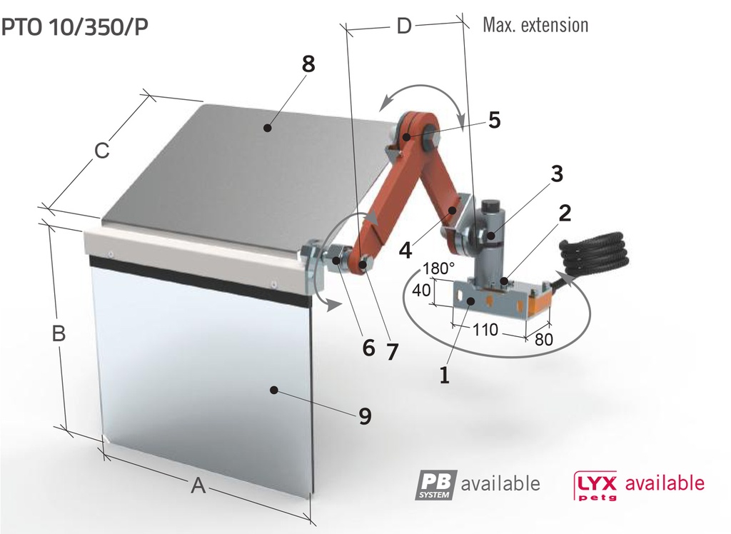 Protecteur Tour PTO10/350/P