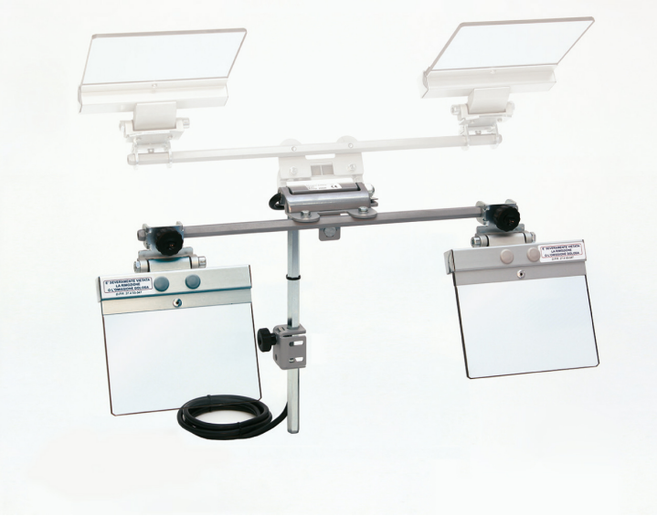 Protecteur de sécurité pour touret - avec double écran à ouverture verticale Écran L 160 H 145 mm.  - avec micro-interrupteur de sécurité