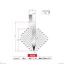 Poinçon type Amada neuf Arrow référence 1033 Lg 805 Fractionné