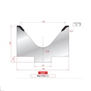 Matrice 1V type AMADA neuve ARROW référence 2027 Lg 805 Fractionné