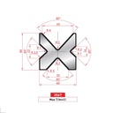 Matrice 4V type AMADA ARROW N°2067 Lg 805 Fractionné