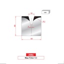 Matrice 1V type AMADA neuve ARROW référence 2086 Lg 805 Fractionné