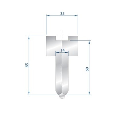 Porte outils à rayonner type AMADA neuf ARROW référence 1297 Lg 830