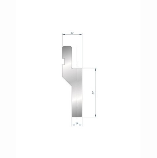 [2NTPLI_EUROSTAMP1036] Poinçon type Amada neuf Arrow référence 1036 Lg 830