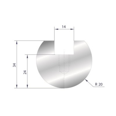 [2NTPLI_EUROSTAMP1090] Porte outils à rayonner type AMADA neuf ARROW référence 1090 Lg 830