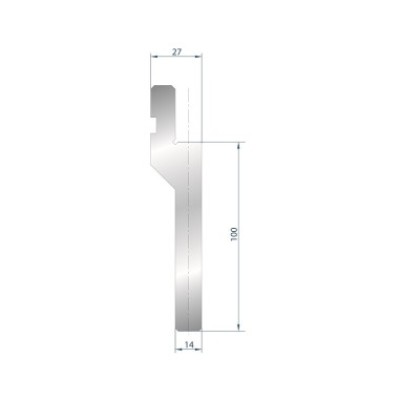 [2NTPLI_EUROSTAMP1096] Porte outils à rayonner type AMADA neuf ARROW référence 1096 Lg 830
