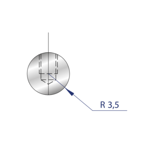 [2NTPLI_EUROSTAMP1181] Outil à rayonner neuf ARROW référence 1181 Lg 835