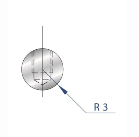 [2NTPLI_EUROSTAMP1180_1] Outil à rayonner neuf ARROW référence 1180 Lg 415