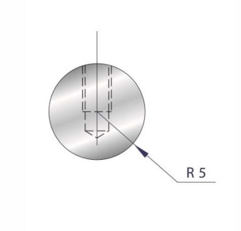 [2NTPLI_EUROSTAMP1184_1] Outil à rayonner neuf ARROW référence 1184 Lg 415
