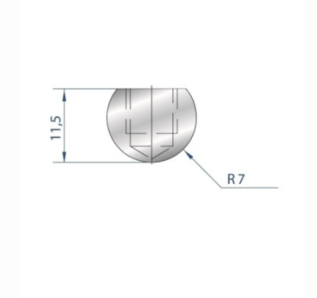 [2NTPLI_EUROSTAMP1100_1] Outil à rayonner neuf ARROW référence 1100 Lg 415