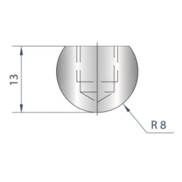 [2NTPLI_EUROSTAMP1102_1] Outil à rayonner neuf ARROW référence 1102 Lg 415