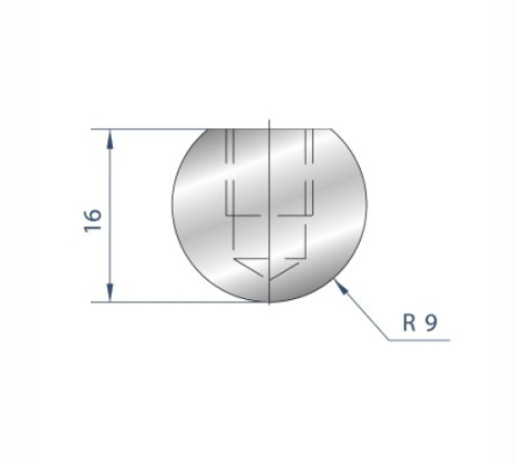 [2NTPLI_EUROSTAMP1103_1] Outil à rayonner neuf ARROW référence 1103 Lg 415