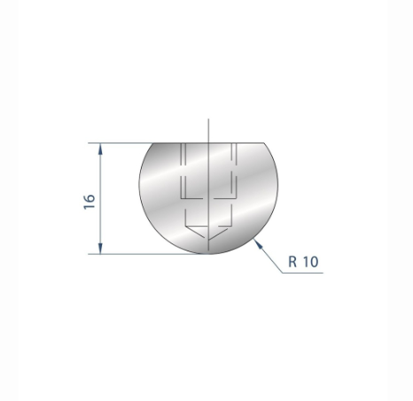 [2NTPLI_EUROSTAMP1037_1] Outil à rayonner neuf ARROW référence 1037 Lg 415