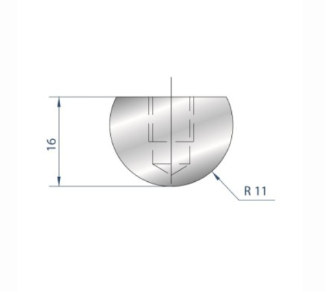 [2NTPLI_EUROSTAMP1104_1] Outil à rayonner neuf ARROW référence 1104 Lg 415