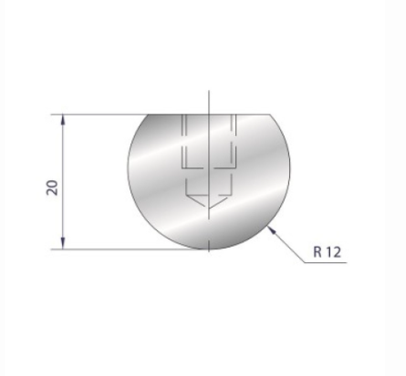 [2NTPLI_EUROSTAMP1106_1] Outil à rayonner neuf ARROW référence 1106 Lg 415