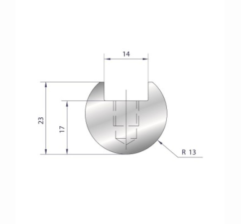 [2NTPLI_EUROSTAMP1108_1] Outil à rayonner neuf ARROW référence 1108 Lg 415