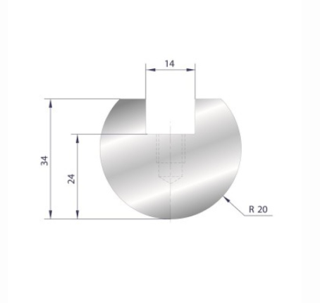 [2NTPLI_EUROSTAMP1040_1] Outil à rayonner ARROW N°1040 Lg 415