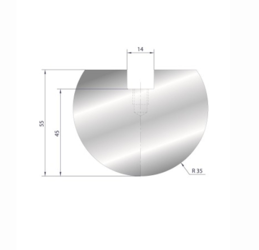 [2NTPLI_EUROSTAMP1115_1] Outil à rayonner neuf ARROW référence 1115 Lg 415