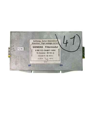 [3OELERAC_6SN-1111-0AA01-1AA0] Filtre SIEMENS